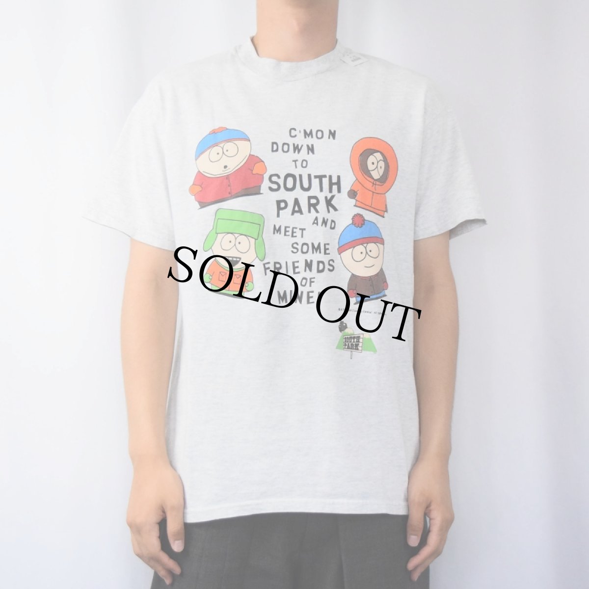 画像2: 90's SOUTH PARK "MEET SOME FRIENDS OF MINE!" キャラクタープリントTシャツ M (2)
