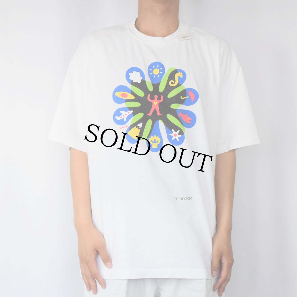 画像2: 90's randstad 人材サービス企業プリントTシャツ XL (2)