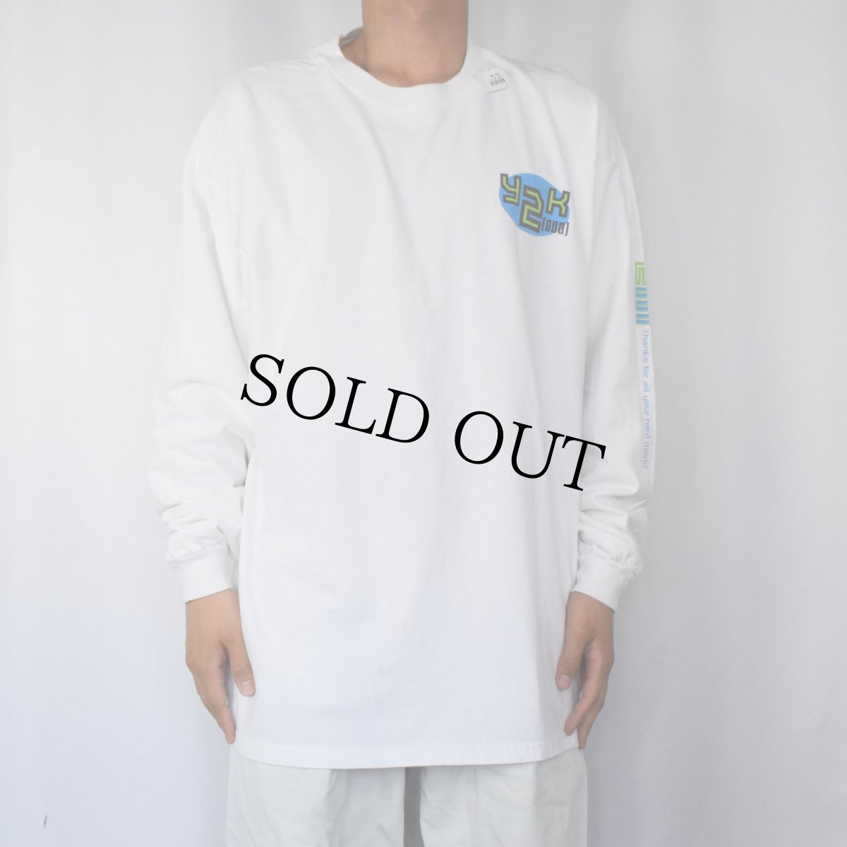 画像2: 2000's AIM "Y2K Thanks for all your hard work!" コンピュータ企業 プリントロンT XL (2)