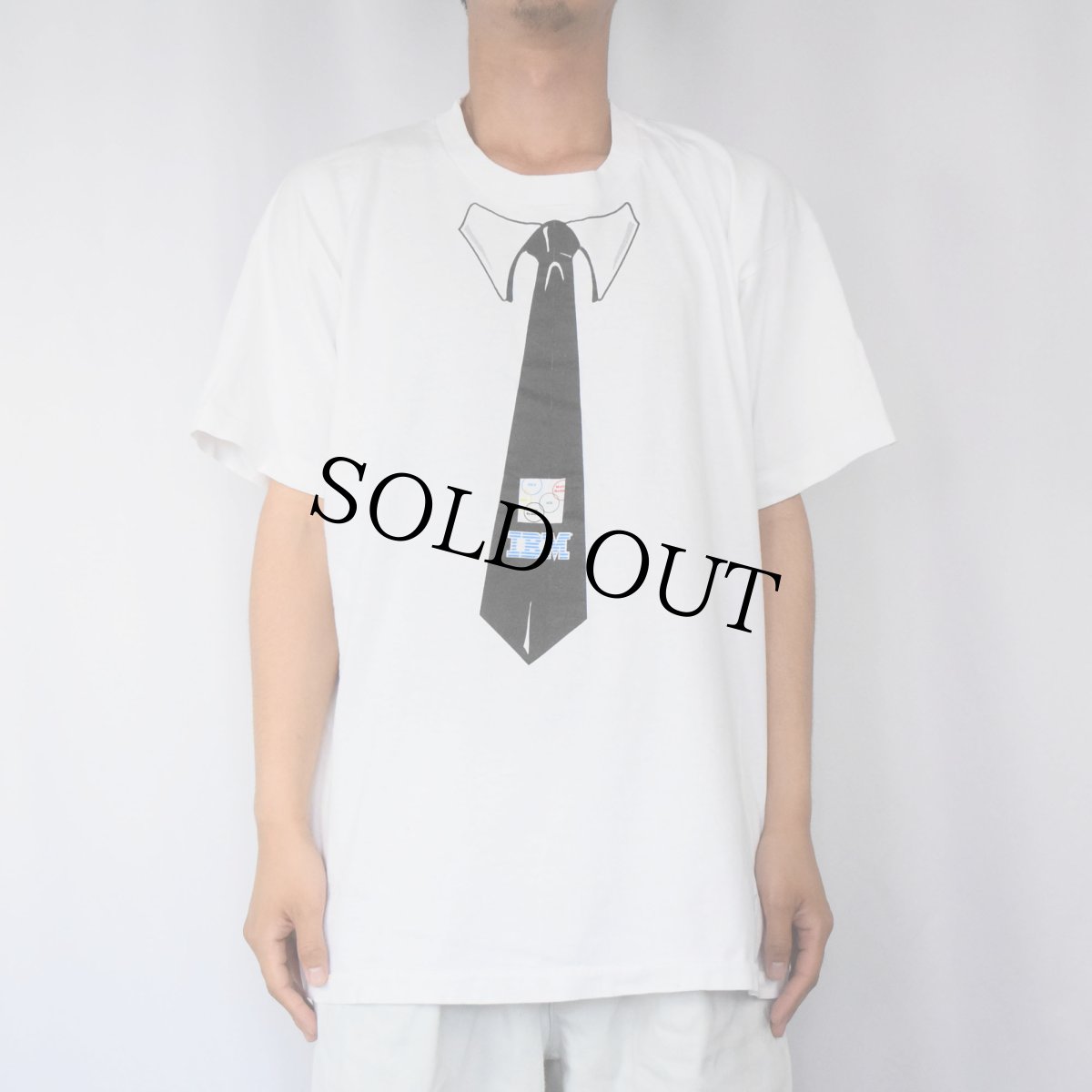 画像2: 90's IBM USA製 コンピューター企業 騙し絵プリントTシャツ XL (2)