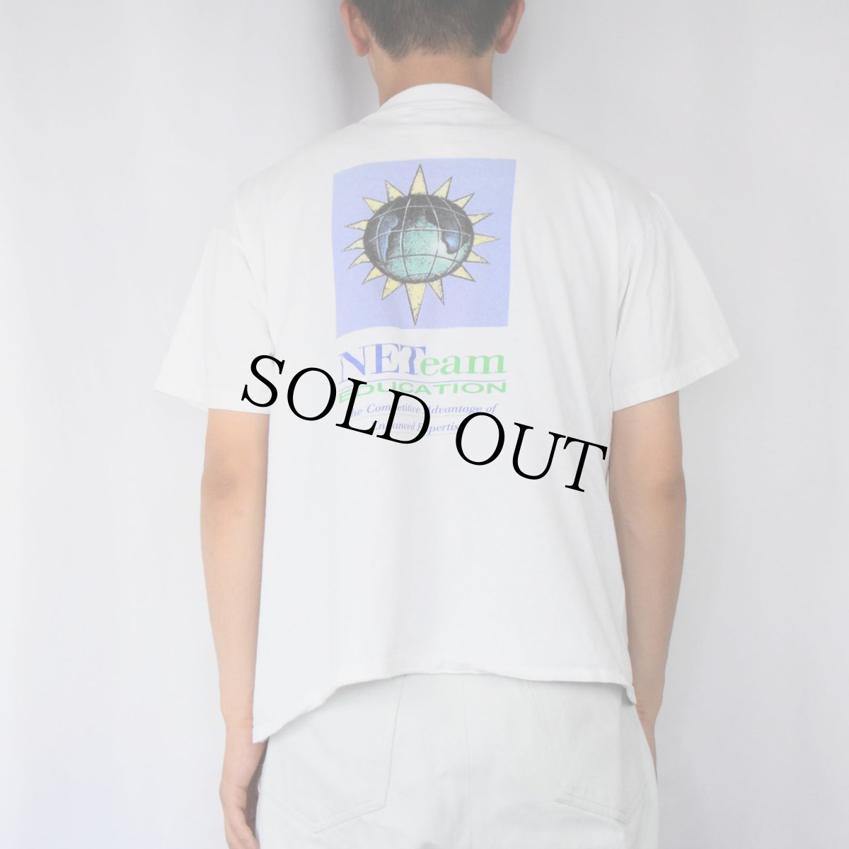 画像3: IBM "NETeam EDUCATION" コンピューター企業 プリントTシャツ L (3)