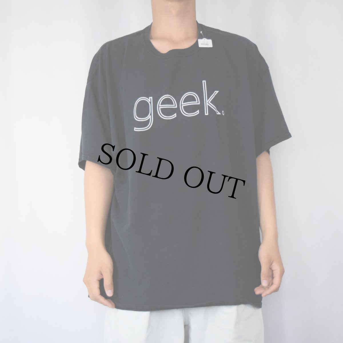 画像2: Microsoft "geek" コンピューター企業 プリントTシャツ BLACK 2XL (2)