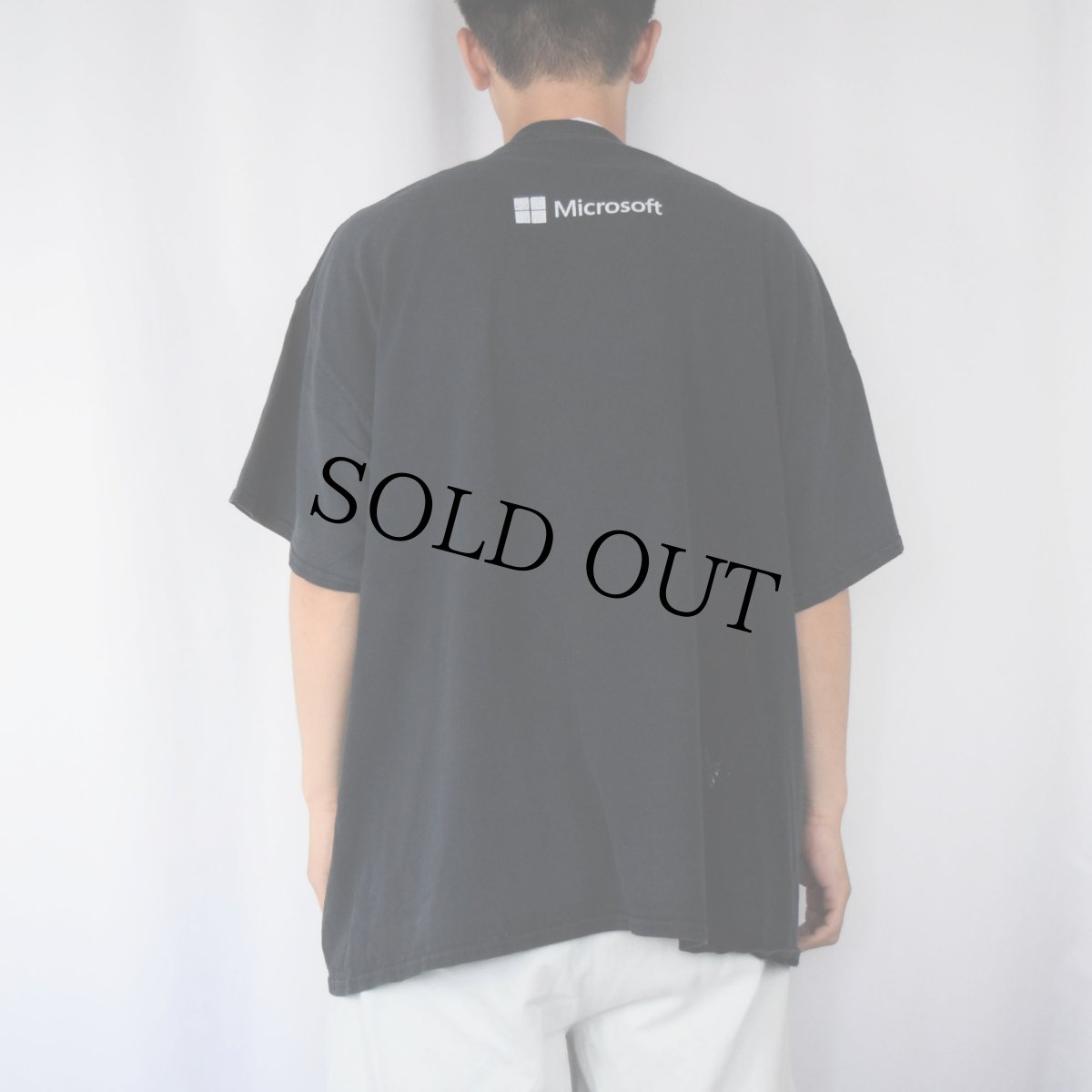 画像3: Microsoft "geek" コンピューター企業 プリントTシャツ BLACK 2XL (3)