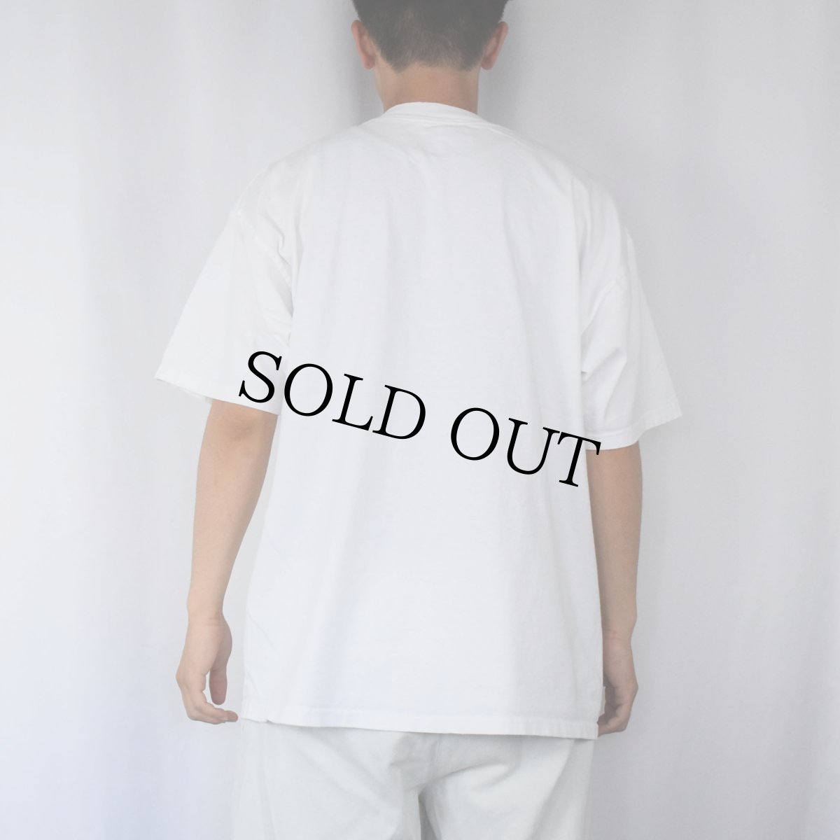 画像3: 2000's COMPAQ コンピューター企業 騙し絵プリントTシャツ XL (3)