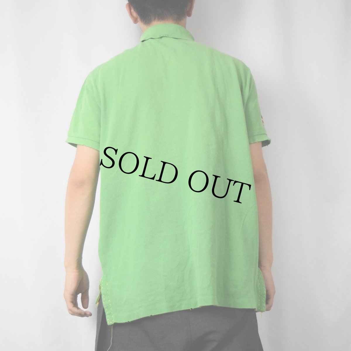 画像3: POLO Ralph Lauren "CUSTOM FIT" 龍×虎刺繍 鹿の子ポロシャツ XL (3)