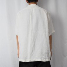 画像3: POLO Ralph Lauren リネン×シルク オープンカラーシャツ L (3)