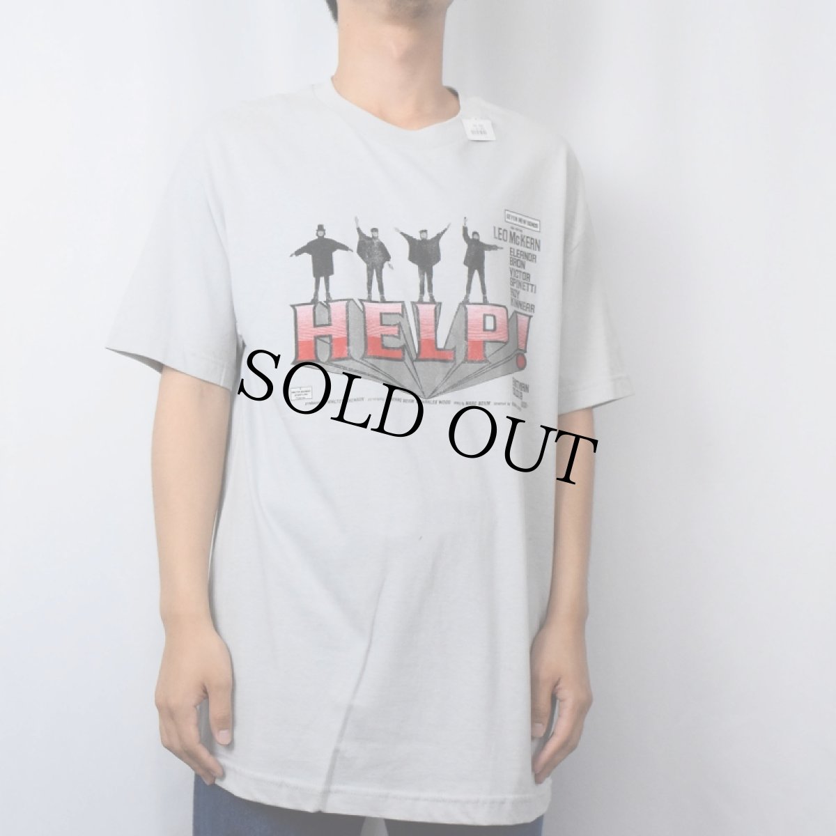 画像2: THE BEATLES "HELP!" ロックバンド 映画プリントTシャツ L (2)