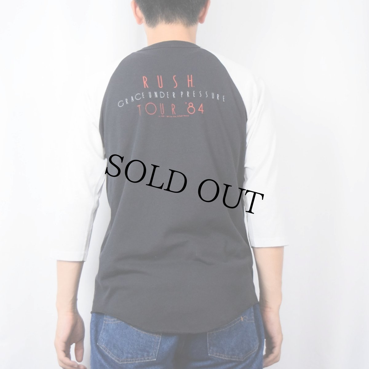 画像3: 80's RUSH ロックバンド ラグランTシャツ L (3)