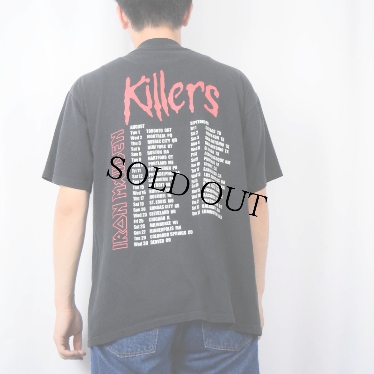 画像3: 90's IRON MAIDEN "Killers" ヘヴィメタルバンド アルバムプリントTシャツ BLACK L (3)