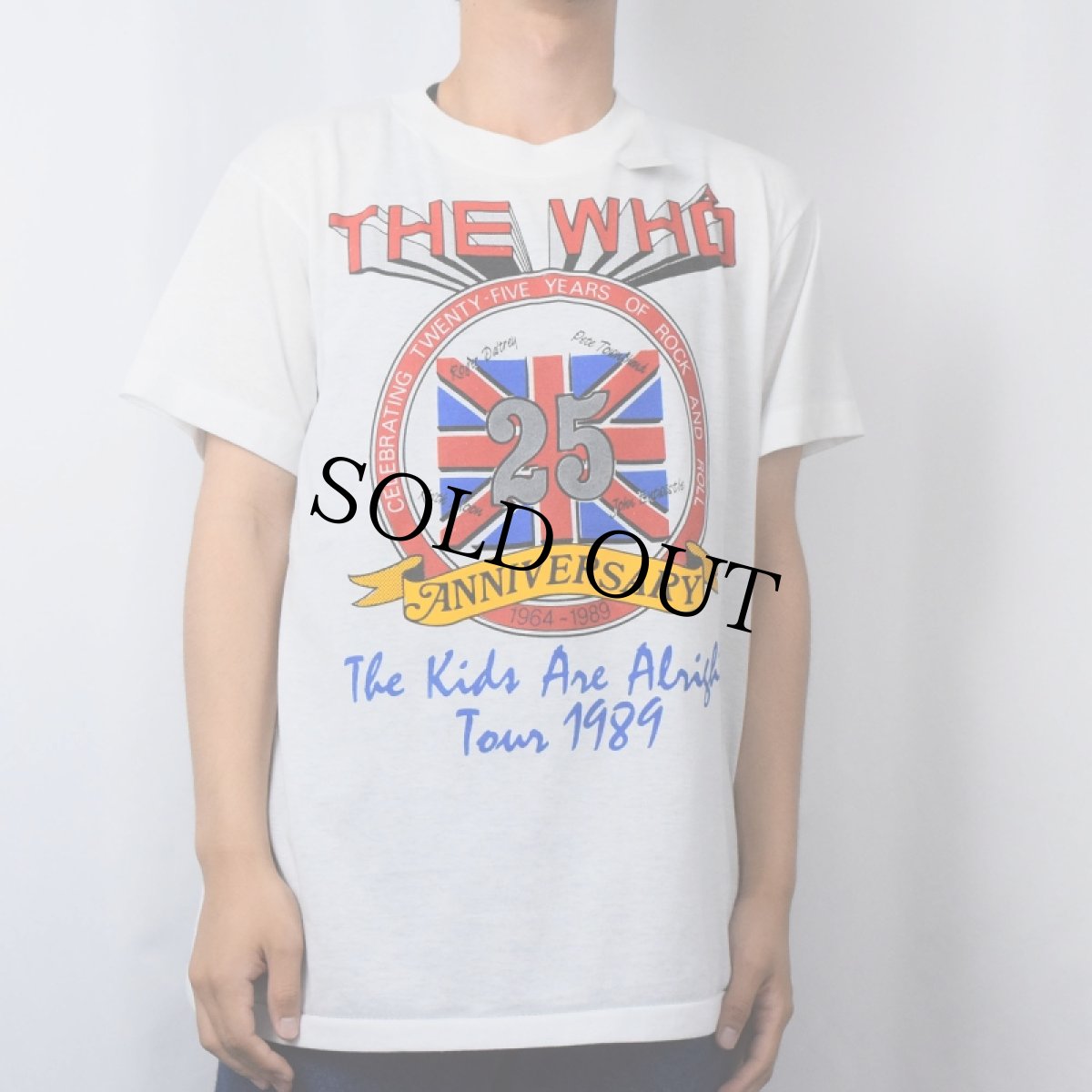 画像2: 80's THE WHO ロックバンドツアープリントTシャツ (2)