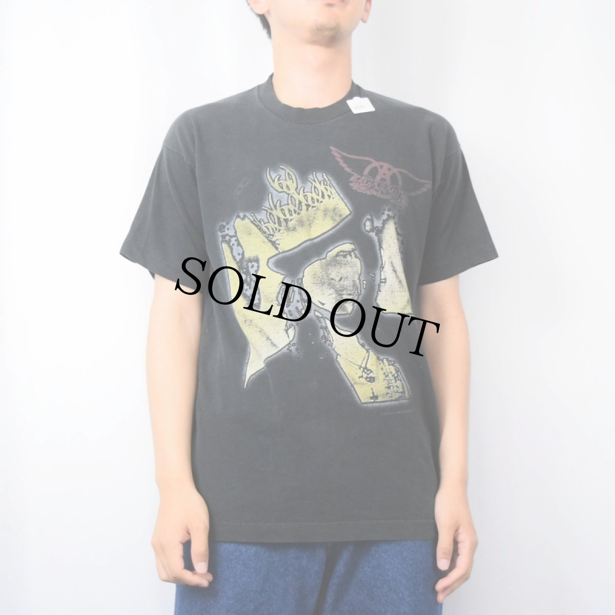 画像3: 90's AEROSMITH CANADA製 ロックバンドプリントTシャツ BLACK L (3)