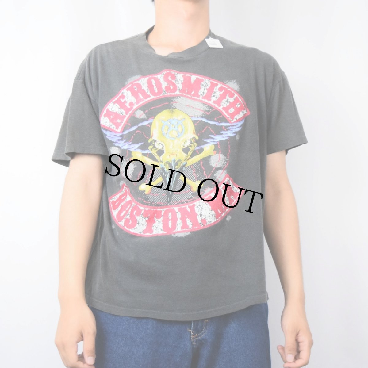 画像3: 90's AEROSMITH × PUSHEAD "PUMP" ロックバンドツアープリントTシャツ BLACK (3)