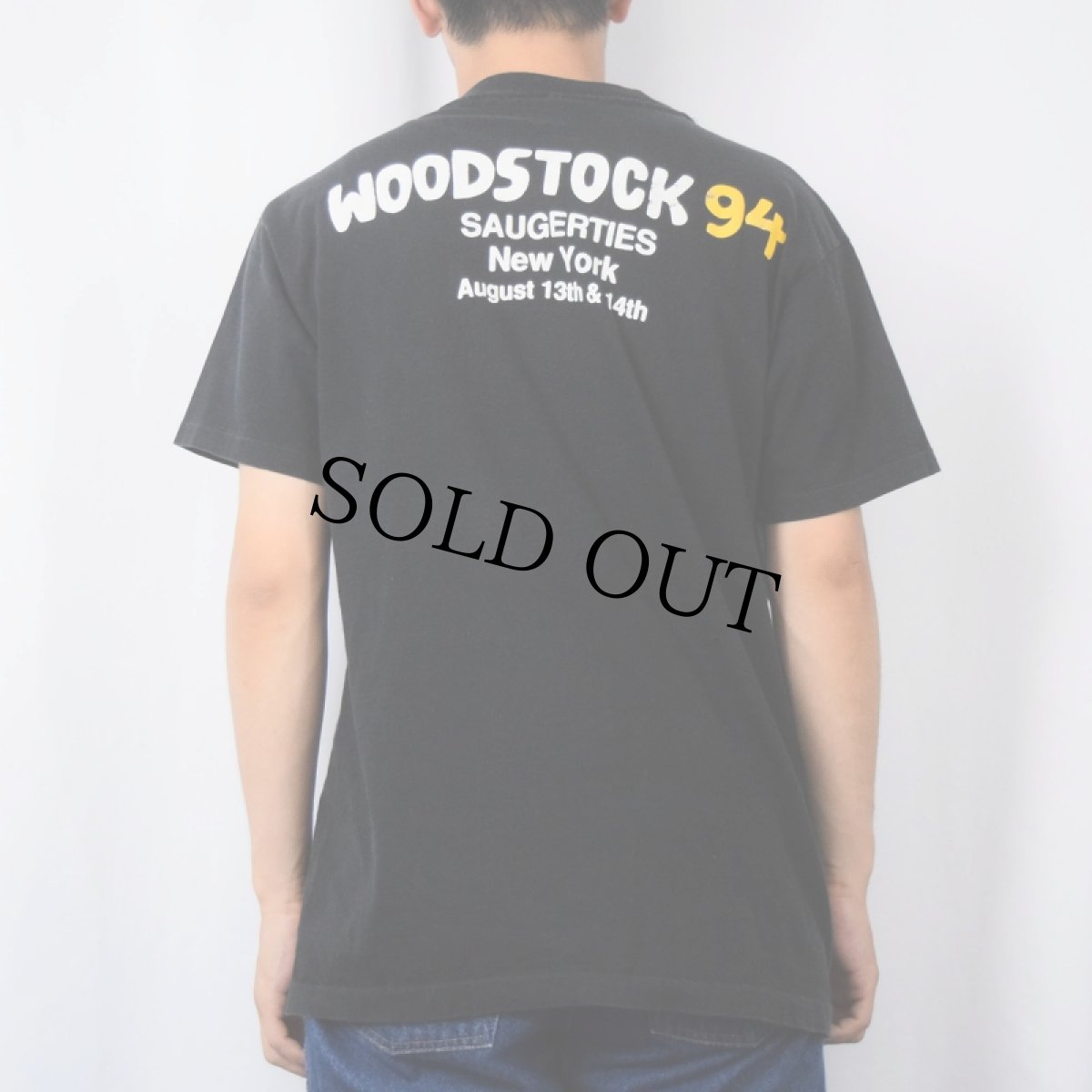 画像3: 1994 WOODSTOCK USA製 ロックフェスティバルTシャツ BLACK L (3)