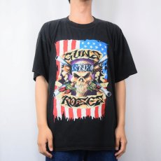画像3: 90's GUNS ROSES USA製 ロックバンドプリントTシャツ BLACK XL (3)
