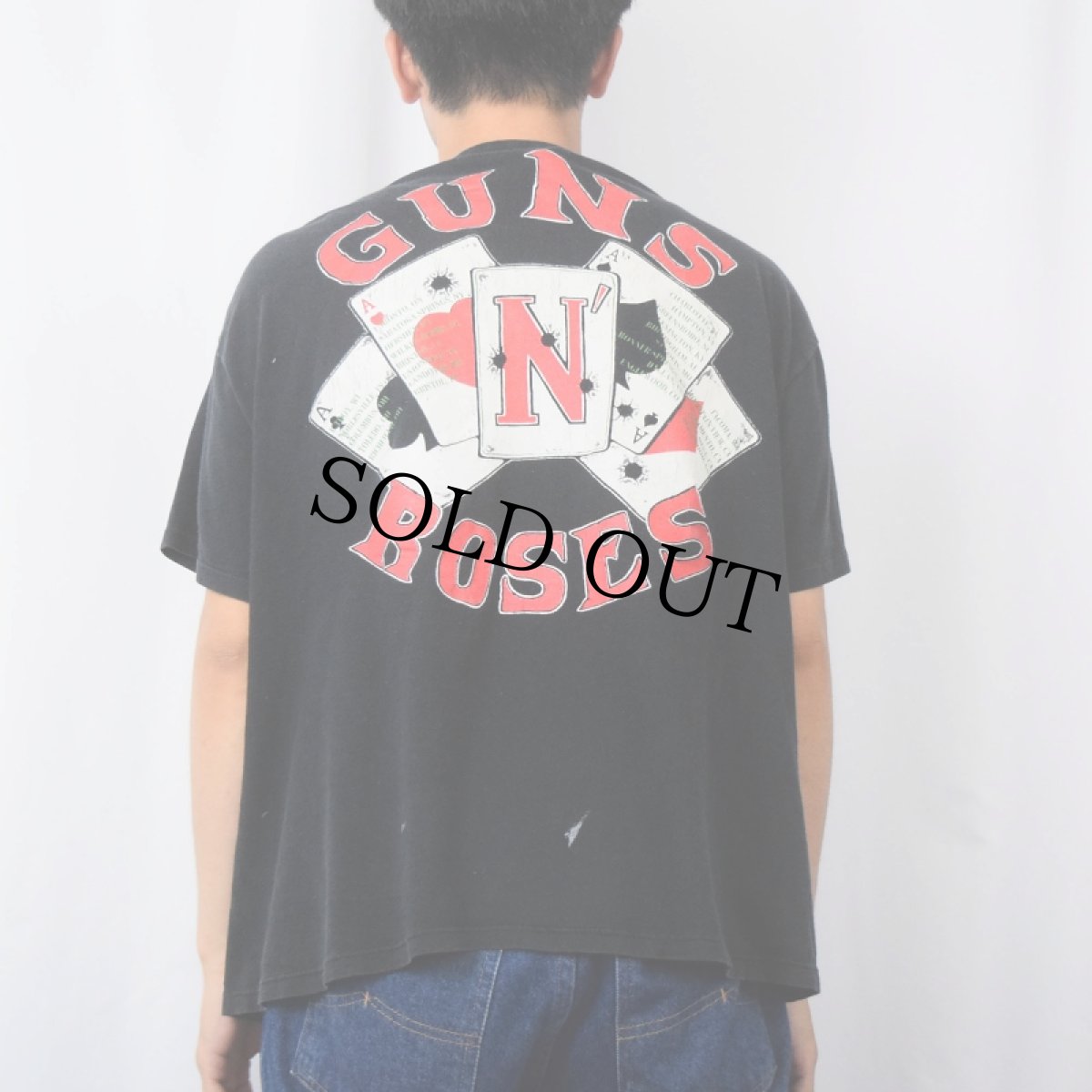 画像3: 90's GUNS ROSES "J.Gaither" USA製 ロックバンドプリントTシャツ BLACK XL (3)