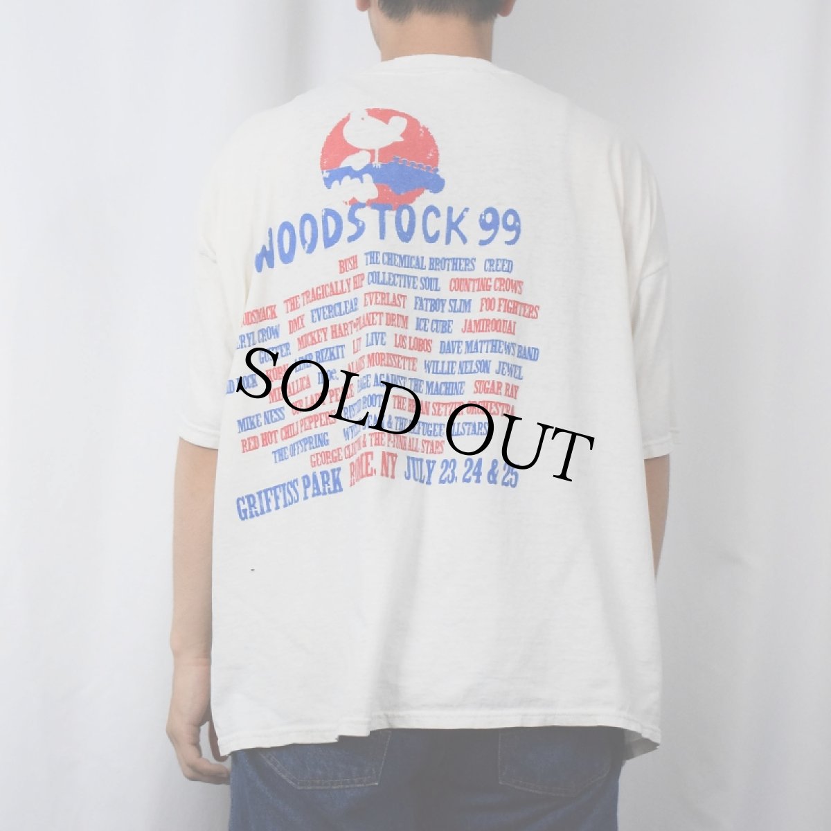 画像3: 1999 WOODSTOCK ロックフェスティバル プリントTシャツ XL (3)