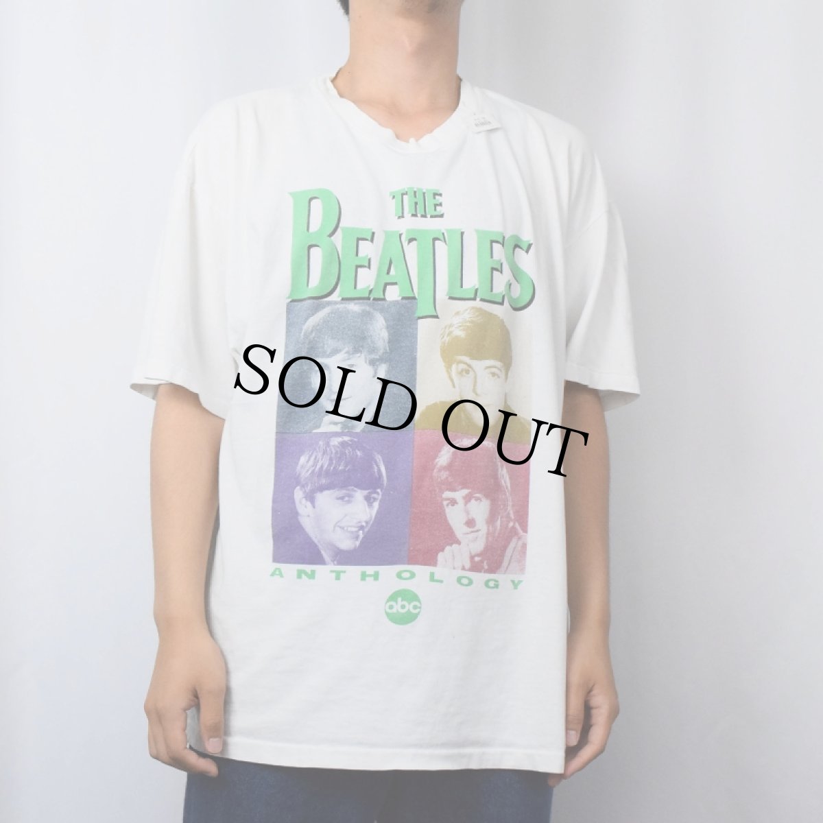 画像2: 90's THE BEATLES "ANTHOLOGY" ロックバンド プリントTシャツ XL (2)