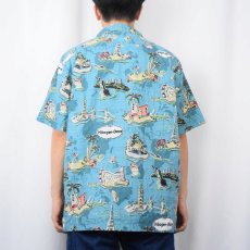 画像3: 2000’s Pineapple Connection "Haagen-Dazs" 総柄ハワイアンシャツ M (3)