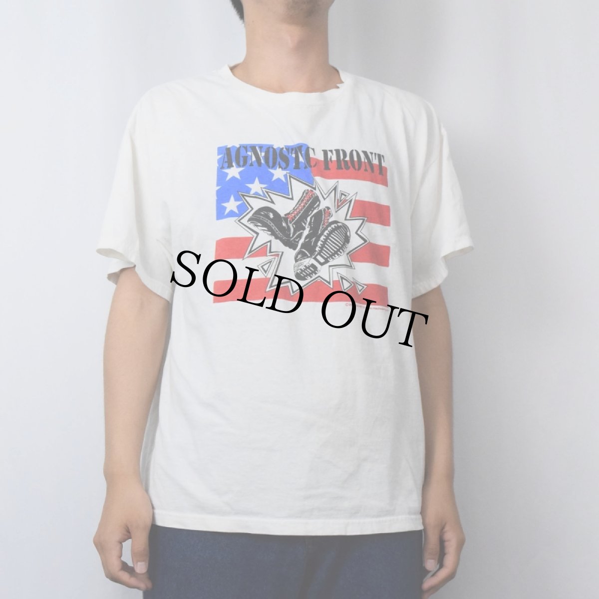 画像2: 【SALE】 2004 AGNOSTIC FRONT ハードコア・パンクバンド プリントTシャツ (2)