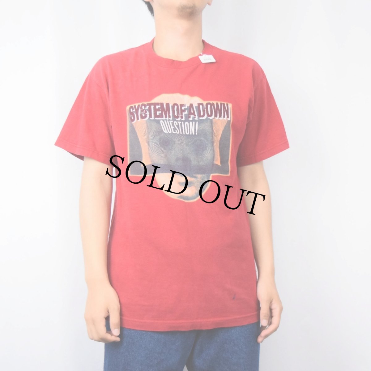 画像2: SYSTEM OF A DOWN "QUESTION!" ニュー・メタルバンド プリントTシャツ M (2)