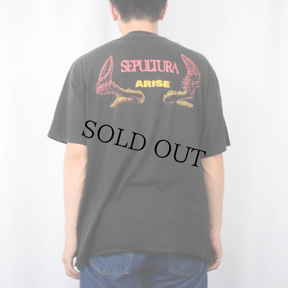 画像4: 90's SEPULTURA USA製 ヘヴィメタル・バンド プリントTシャツ BLACK XL (4)