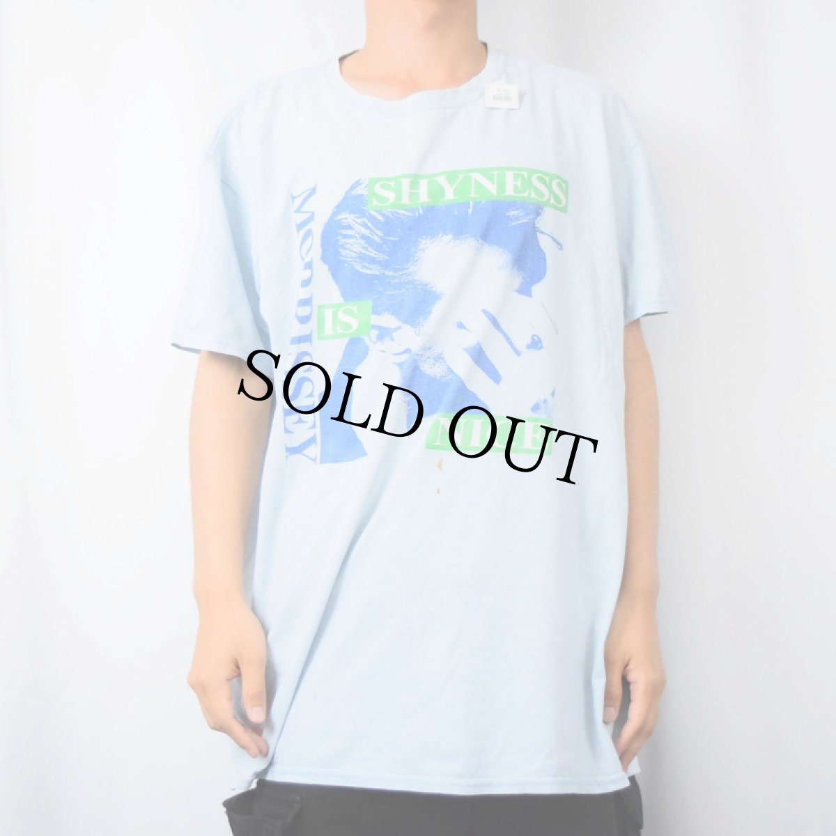 画像2: MORRISSEY "SHYNESS IS NICE" ミュージシャンプリントTシャツ 2XL (2)