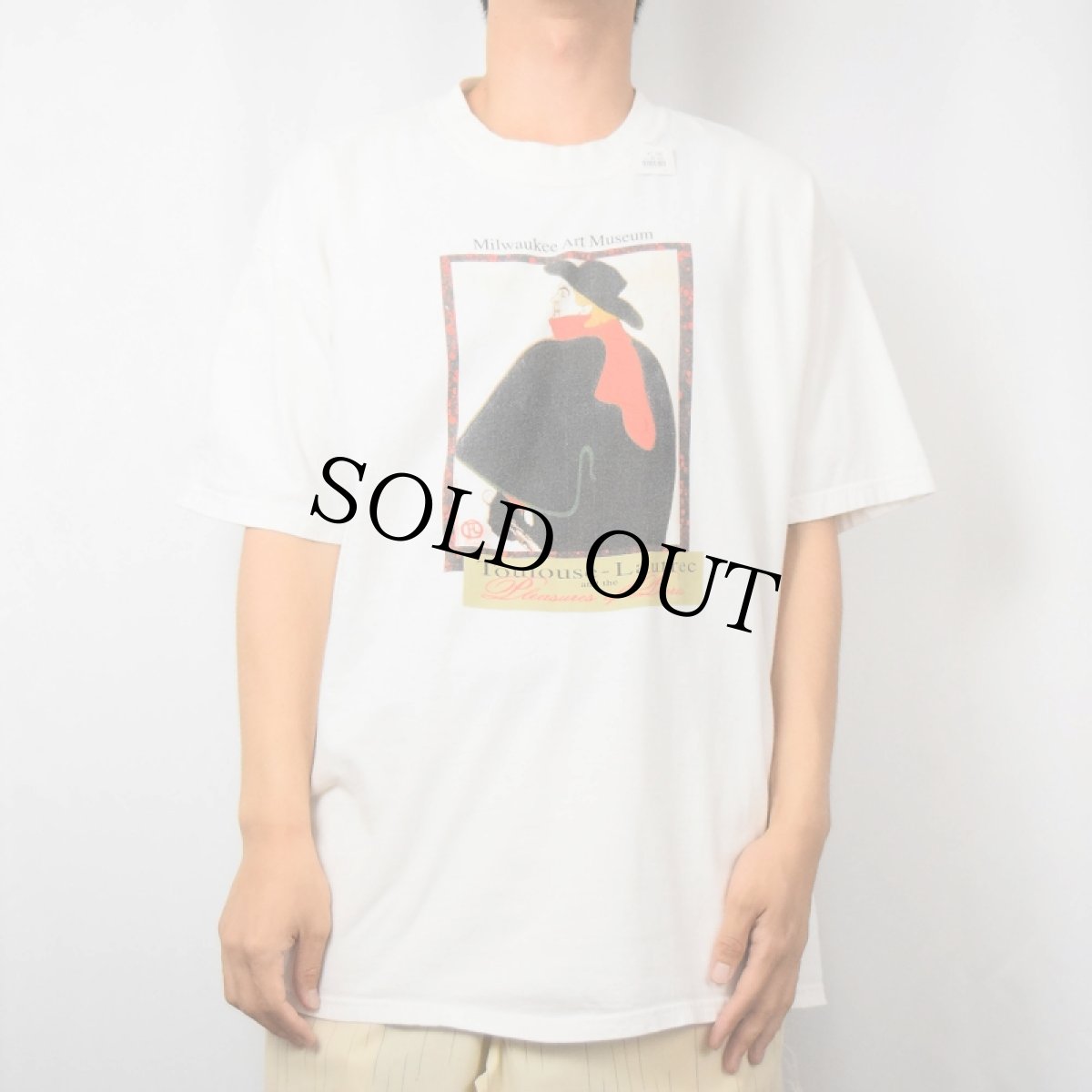 画像2: 90's Henri de Toulouse-Lautrec "Ambassadeurs" アートプリントTシャツ XL (2)