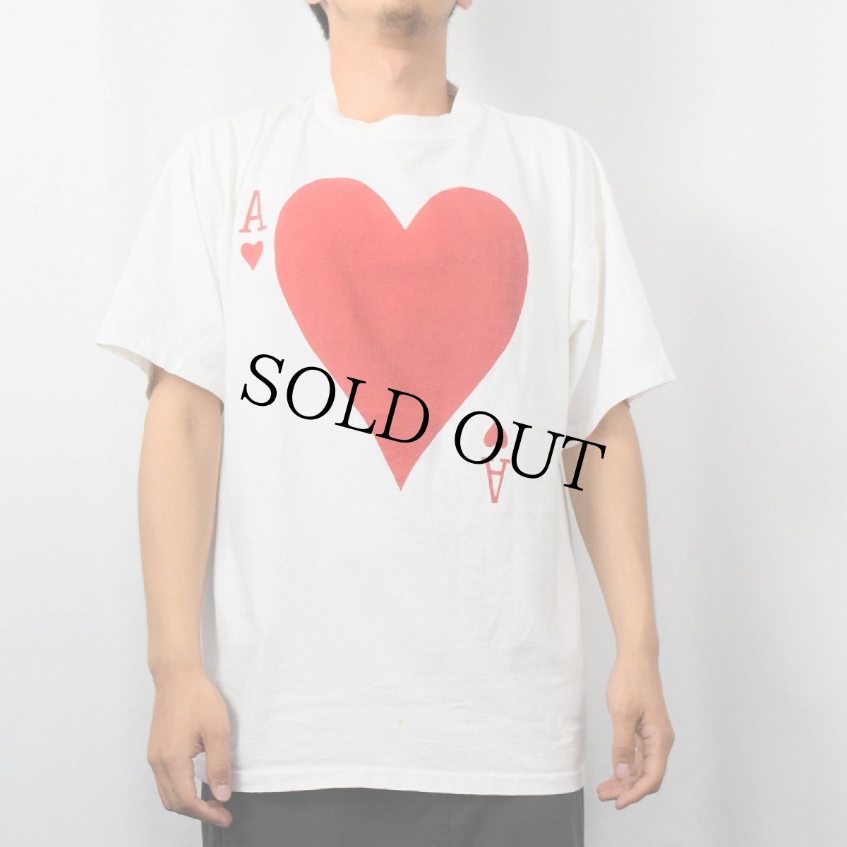 画像2: 90's JOE BOXER アンダーウェアブランド トランププリントTシャツ ONE SIZE (2)