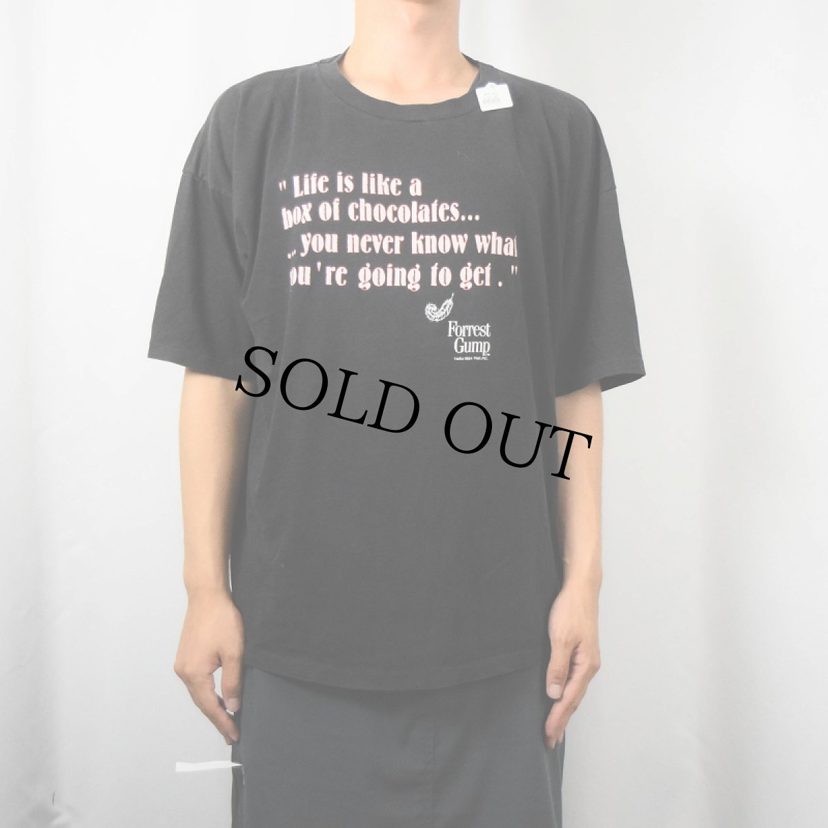画像2: 90's Forrest Gump 映画プリントTシャツ BLACK (2)