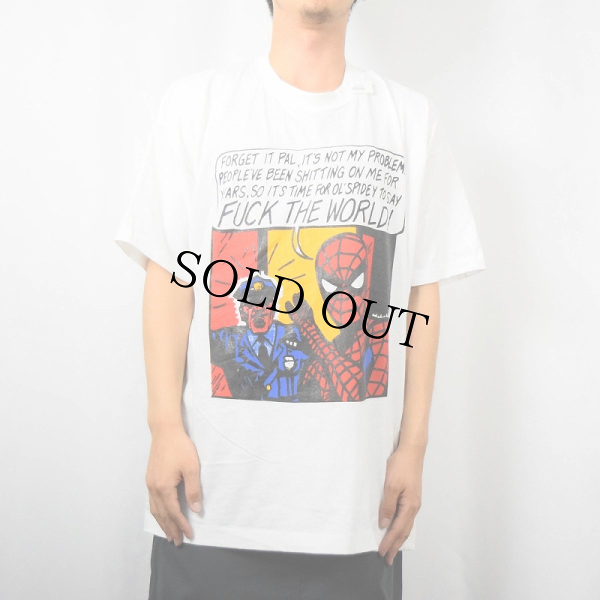 画像2: 90's MARVEL SPIDER-MAN CANADA製 キャラクタープリントTシャツ XL (2)