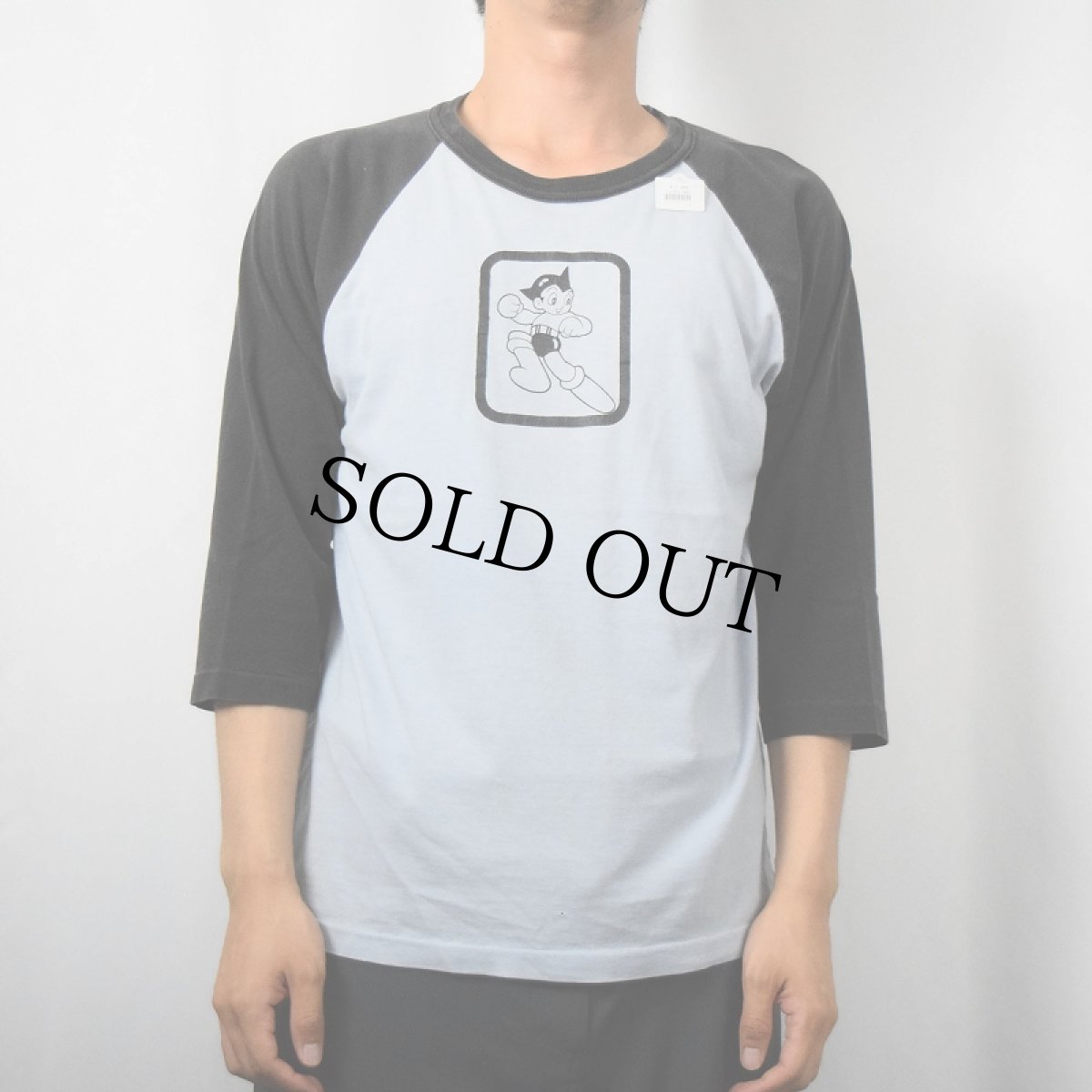 画像2: 〜90's 鉄腕アトム キャラクタープリント ラグランTシャツ M (2)