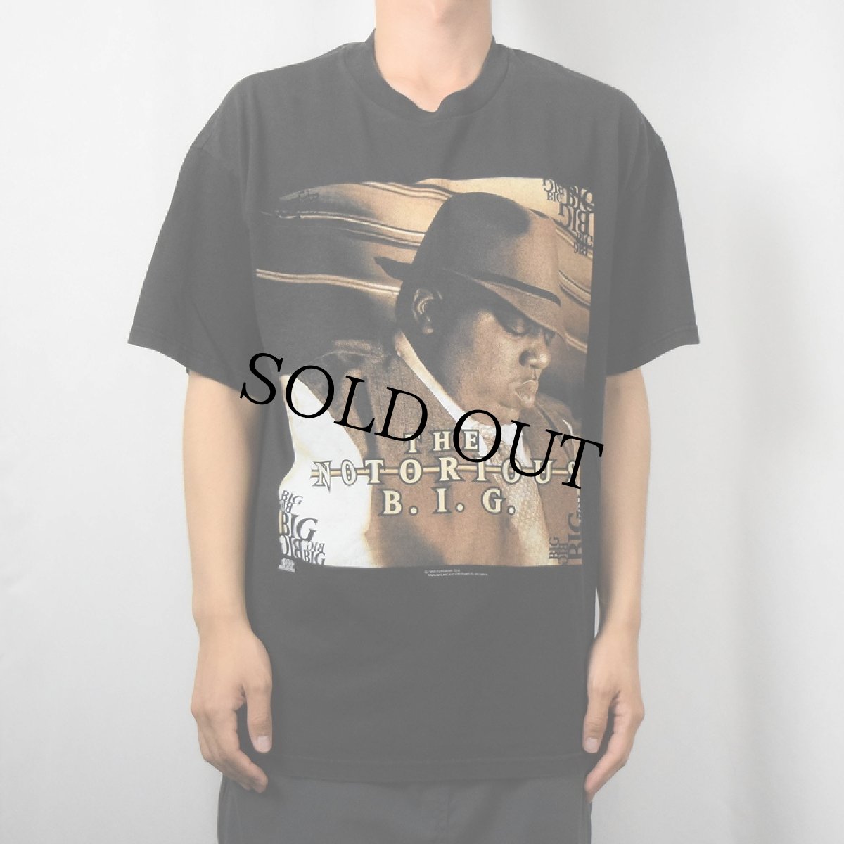 画像2: 90's The Notorious B.I.G. ラッパープリントTシャツ BLACK L (2)