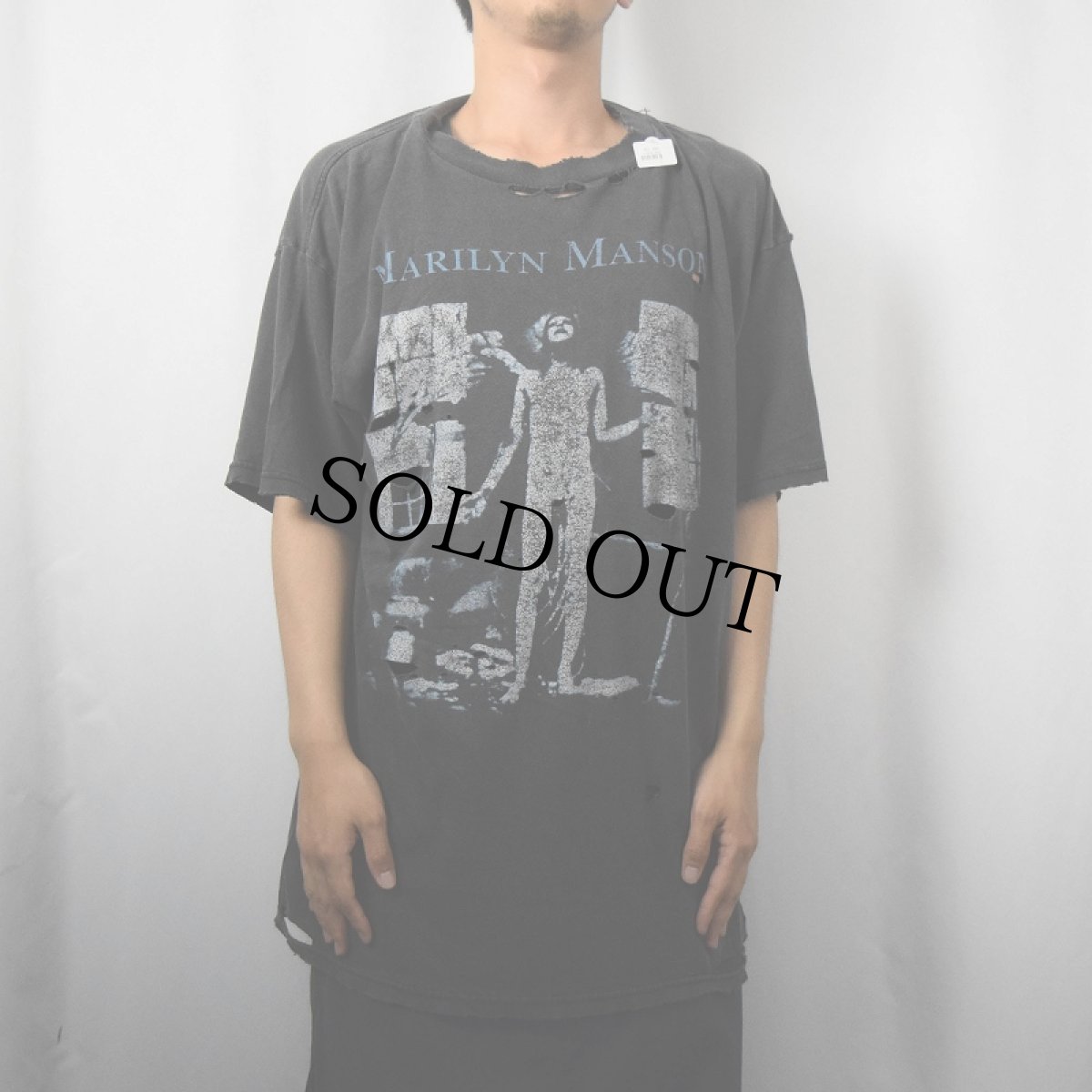 画像3: 90's MARILYN MANSON "Dried Up Tied Up and Dead Antichrist Superstar" ロックバンドプリントTシャツ BLACK (3)