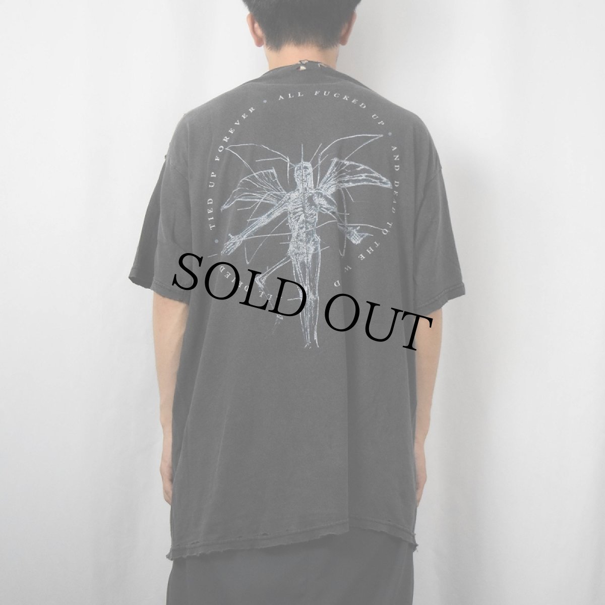 画像4: 90's MARILYN MANSON "Dried Up Tied Up and Dead Antichrist Superstar" ロックバンドプリントTシャツ BLACK (4)