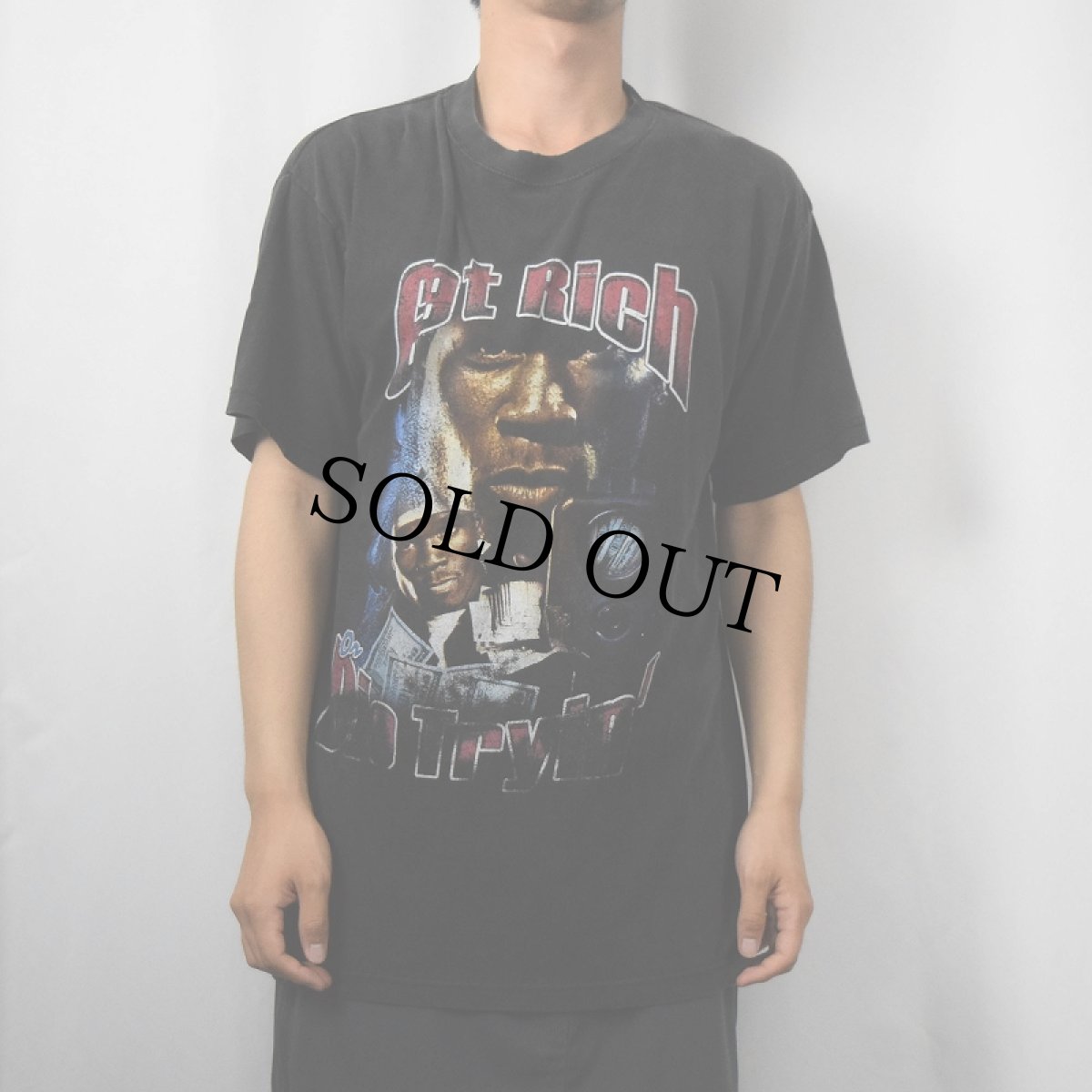 画像3: 2000's G Unit "50cent" ヒップホップTシャツ BLACK L (3)