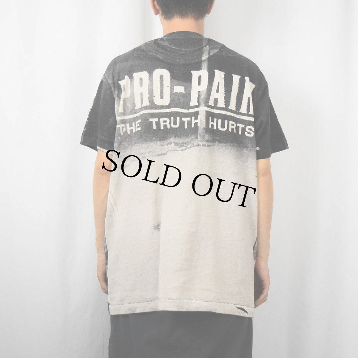 画像4: 90's PRO-PAIN USA製 "THE TRUTH HURTS" ヘヴィメタルバンド 大判手刷りプリントTシャツ XL (4)
