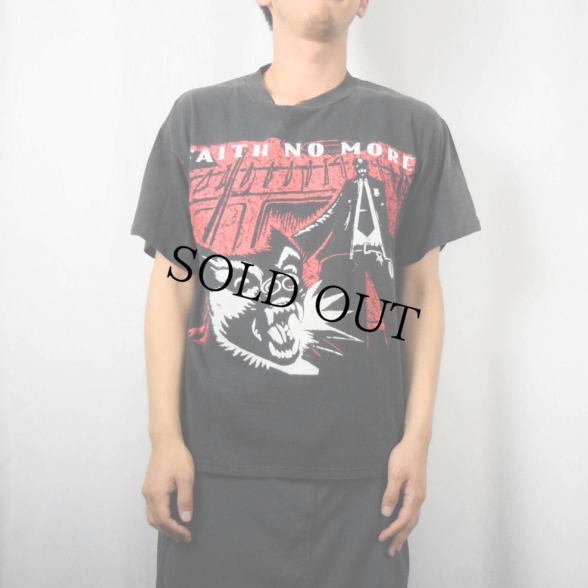 画像3: 【お客様専用ページ】90's FAITH NO MORE USA製 オルタナティヴ・ロックバンド プリントTシャツ BLACK L (3)