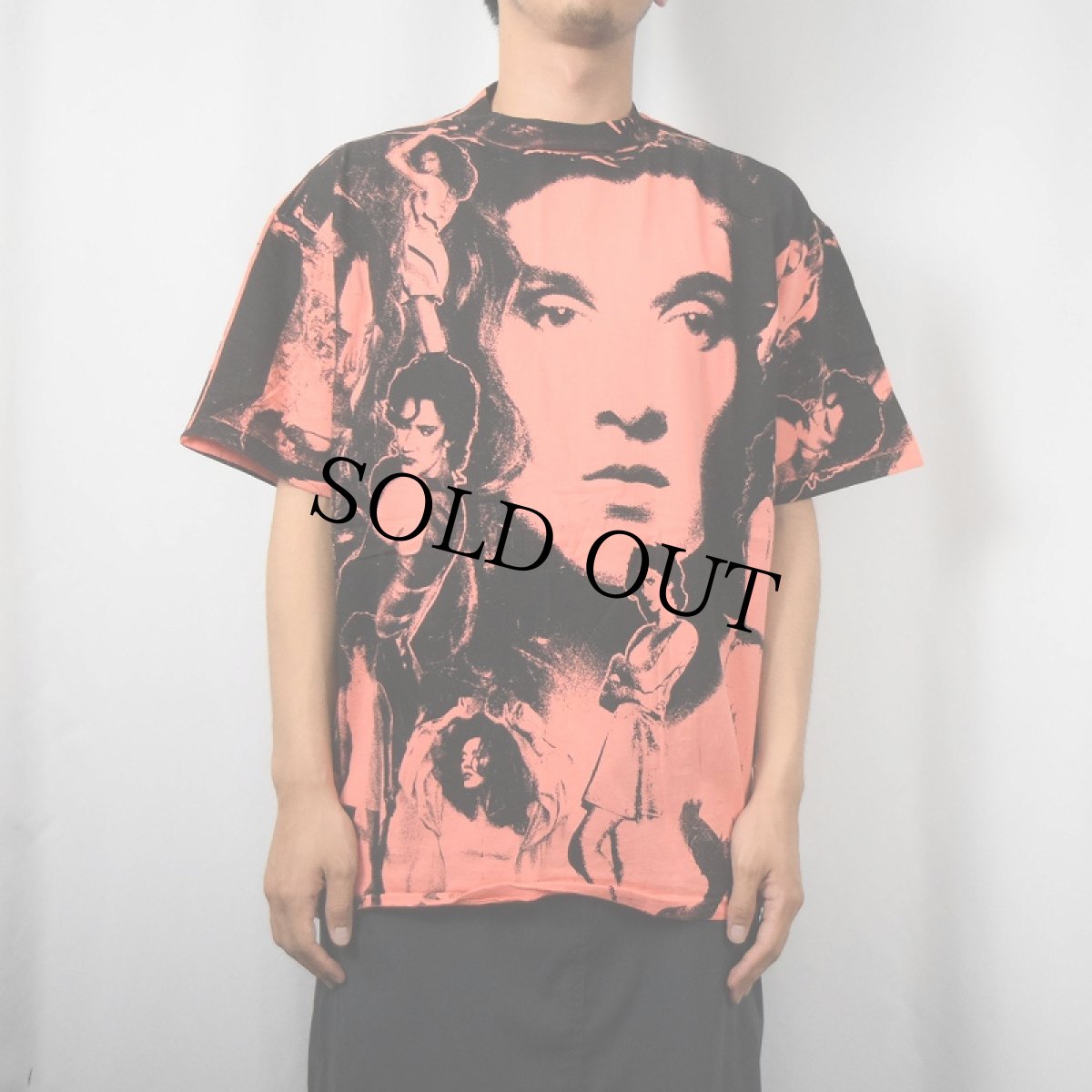 画像2: 90's CELINE DION USA製 手刷り 大判プリントTシャツ DEADSTOCK XL (2)