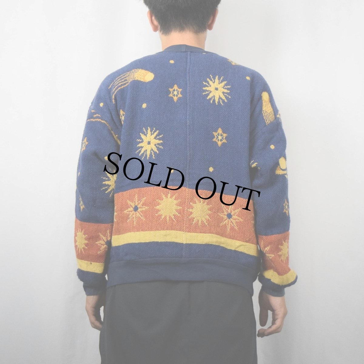 画像3: 太陽柄 ゴブラン織りスウェット M (3)