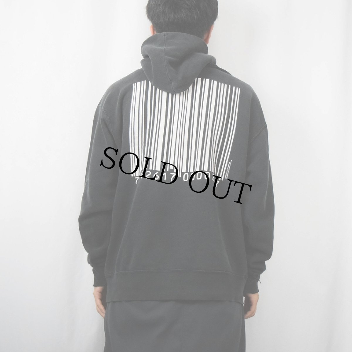 画像3: 2000 Slipknot ヘヴィメタルバンド スウェットフーディー BLACK (3)