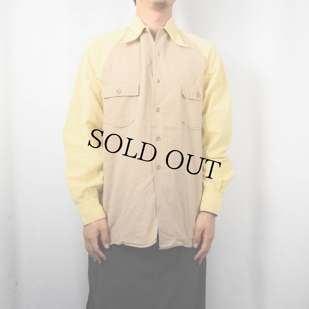 画像2: 40's The Bowling Master 2トーン コットンシャツ (2)