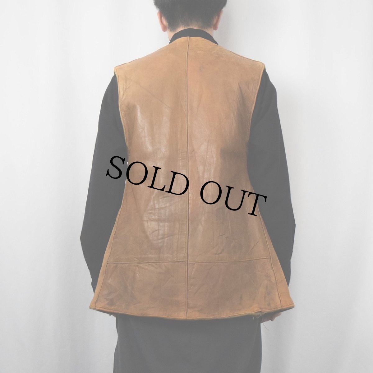 画像3: 10〜20's WW1 A.E.F (American Expeditionary Force)  ジャーキンレザージャーキンベスト (3)