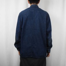 画像3: 50's US/CAN UNKNOWN Indigo Denim Chore Jacket (3)