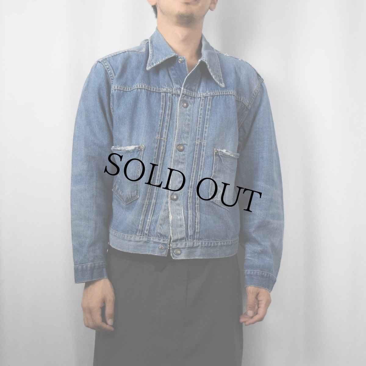 画像2: 50〜60's STOREBRAND 2ndTYPE デニムジャケット (2)