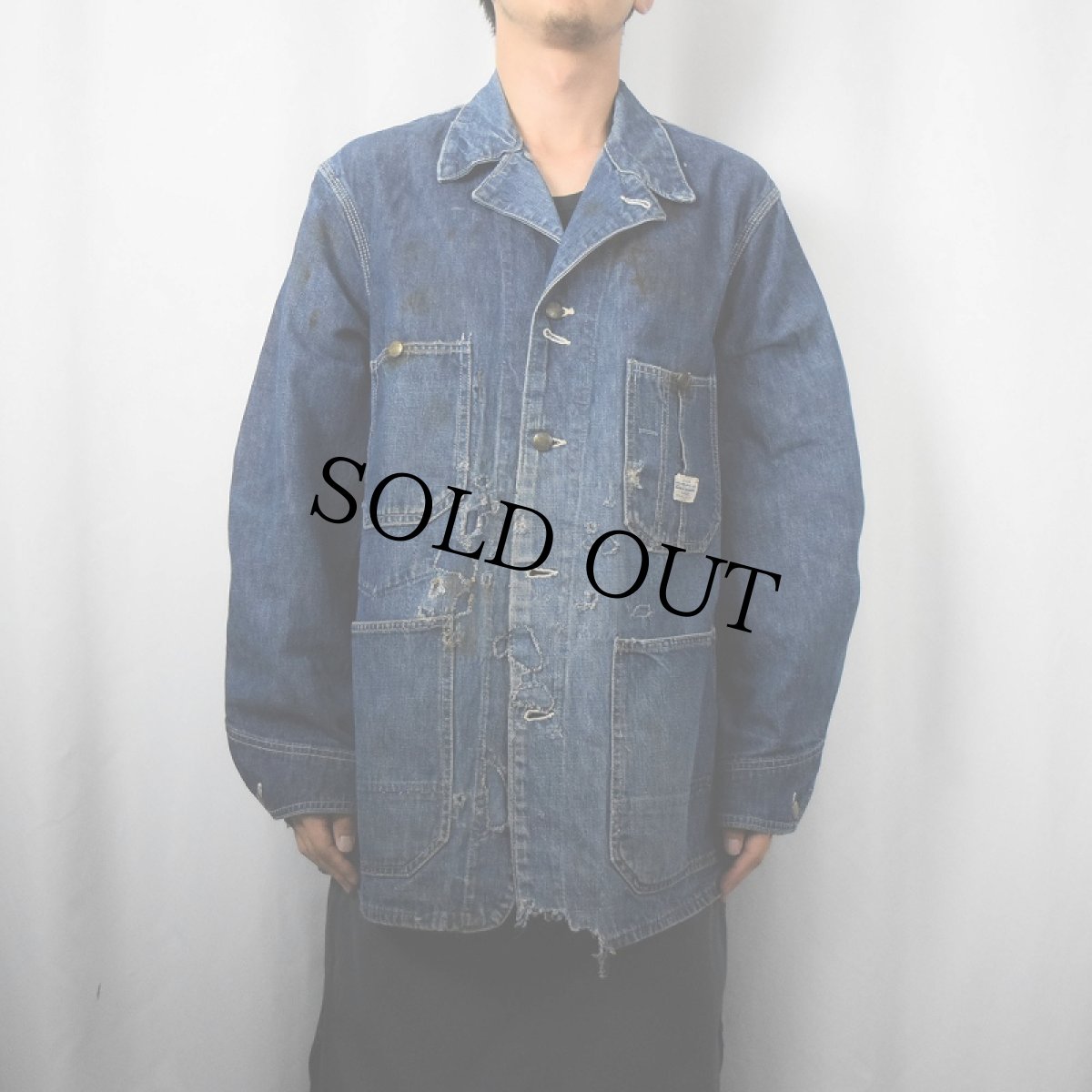 画像2: 50's HERCULES USA製 デニムカバーオール (2)