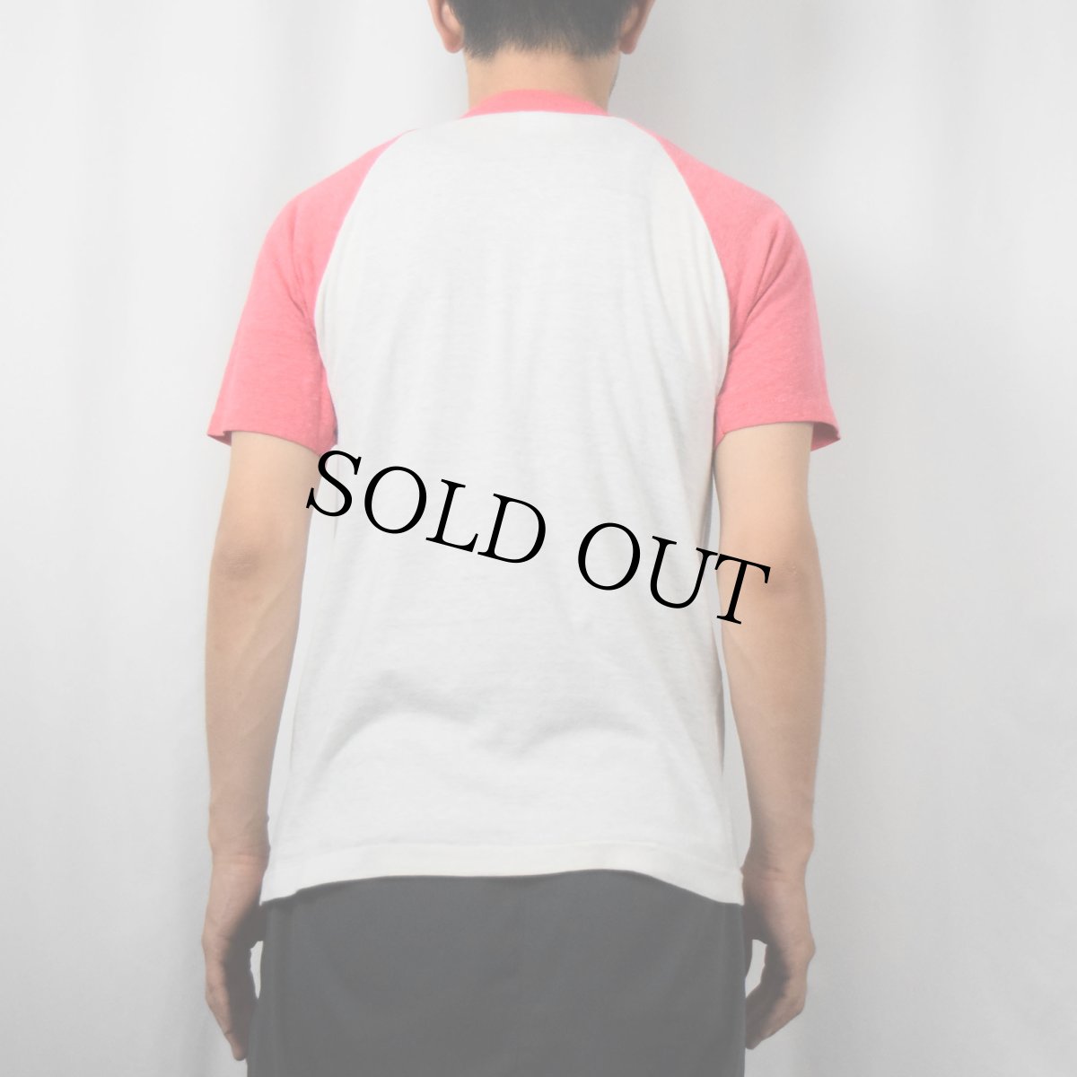 画像3: 80's Walt Disney World USA製 "MICKEY MOUSE" プリントラグランTシャツ M (3)