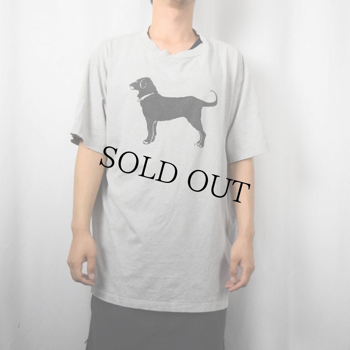 画像2: The Black Dog レストランプリントTシャツ L (2)