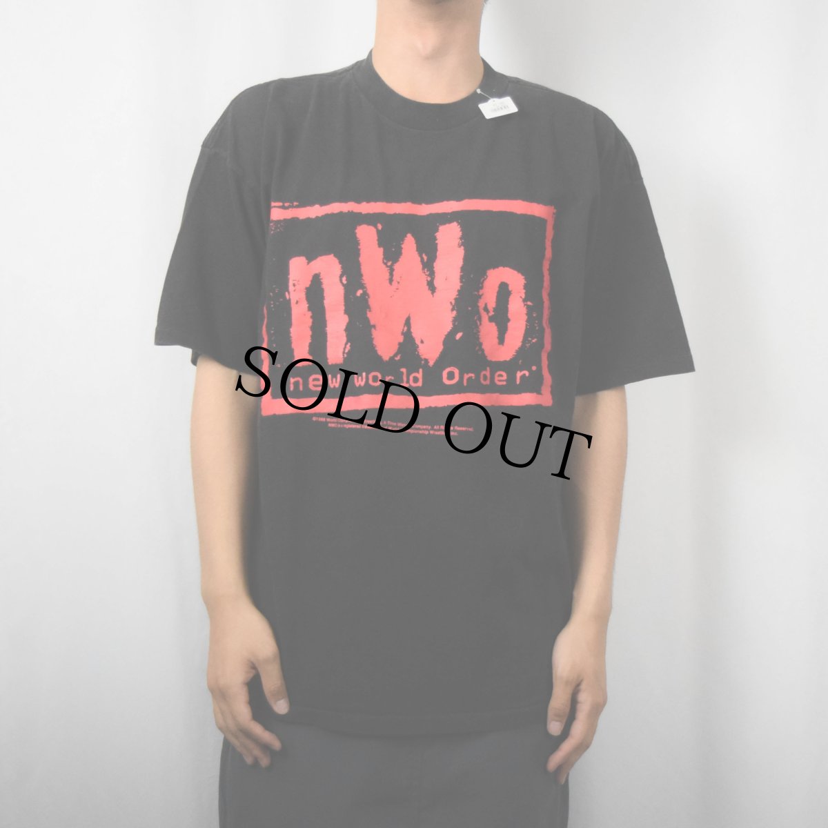 画像2: New World Order プロレスラーユニット ロゴプリントTシャツ BLACK XL (2)