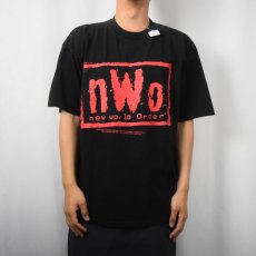 画像2: New World Order プロレスラーユニット ロゴプリントTシャツ BLACK XL (2)
