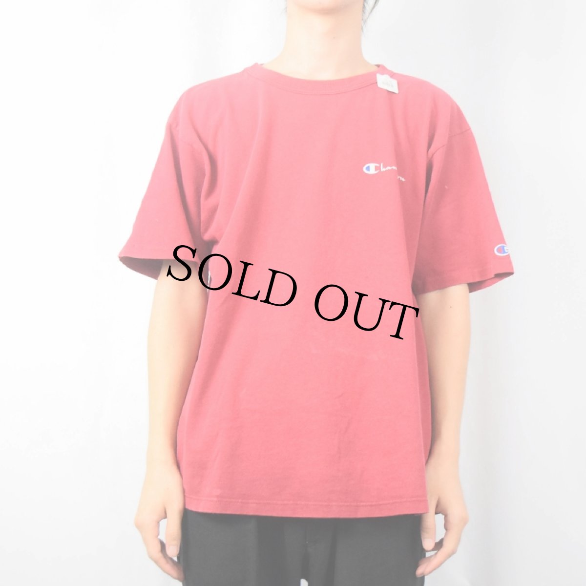 画像2: 90's Champion USA製 ロゴプリントTシャツ L (2)